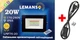 Светодиодный прожектор цветной RGB 20Вт IP65 Lemanso LMP76-20 с пультом и кабелем - изображение 1