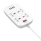 Сетевой удлинитель LDNIO SC4407 на 4 розетки, 3 USB и 1 USB Quick Charge 3.0 White (SC4407) - изображение 3