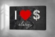 Картина на холсте I love money always мотивационный люблю деньги всегда 20х30 см - изображение 2