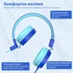 Детские накладные наушники с микрофоном проводная гарнитура New Bee KH20 Dark Blue - зображення 4