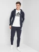 Толстовка Adidas M 3S Ft Fz Hd GK9033 S Legink/White (4064045264595) - зображення 3
