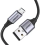 Кабель Ugreen US290 USB 2.0 to Micro Cable Nickel Plating Aluminum Braid 2A 0.25 м Black (60144) - зображення 1