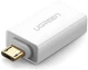 Адаптер Ugreen US195 microUSB to USB 2.0 OTG Adapter White (30529) - зображення 1