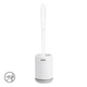 Ёршик для унитаза с силиконовой щеткой клеящийся настенный MBM HOME BP-12 WHITE/GRAY белый/серый - изображение 6