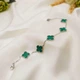 Браслет в стиле Van Cleef имеет вставку из малахита - изображение 3