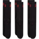 Баскетбольні шкарпетки(3 пари) Jordan Essentials Crew Socks (3 Pairs)(DA5718-011) XL Чорний - зображення 3