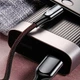 Кабель USB EVOC Ceramic LED Micro USB 2.8A/1m Black Bordo - изображение 3