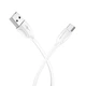Кабель BOROFONE BX19 USB to Type-C 3A, 1m, PVC, TPE connectors, White (6931474701800) - изображение 3