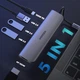 USB-хаб UGREEN CM136 5-in-1 USB Type-C to HDMI + 3xUSB 3.0 + PD Power Converter Space Gray (50209) - изображение 2
