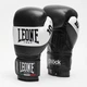 Боксерские перчатки Leone Shock Black 12 унций Черные с белым (2230_500052) - изображение 2