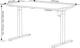 Компьютерный стол E-Table Universal с регулируемой высотой Белый (3202W) - изображение 17