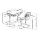 Парта со стулом Cubby Sorpresa Grey (222045) - изображение 8