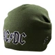 Шапка бини с вышивкой Talisman AC/DC Logo Оливковый (SHBV045) - изображение 1