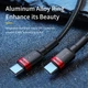 USB кабель Type-c на Type-c BASEUS Flash charge cafule|2M, PD2.0 100W, (20V 5A)|. Black-Red - изображение 4