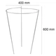 Опора для рослин кільцева 1 кільце конус 600*400*400 - зображення 2