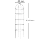 Опора для растений арочно-кольцевая 2400*600*600 - изображение 2