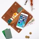 Кожаный бумажник Hi Art WP-05 Let's Go Travel рыжий Рыжий - изображение 6