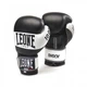 Боксерские перчатки Leone Shock Black 12 унций Черные с белым (2230_500052) - изображение 1