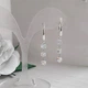 Серьги Hand Made с бусинами-кубиками Swarovski - изображение 3