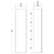 Пенал подвесной Cersanit Virgo 40 см белый S522-033 - изображение 2