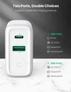 Мережевий зарядний пристрій UGREEN CD170 USB-C PD2.0/USB-A QC3.0 36W White (60468) - зображення 4