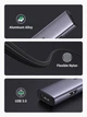 USB-хаб UGREEN CM473 USB-C to 4xUSB 3.0 5Gbps Space Gray (20841) - изображение 4