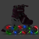 Роликові ковзани 2в1 SMJ Combo Hearts LED розмір 30-33 рожеві - зображення 2
