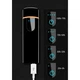 Электронная USB зажигалка на аккумуляторе сенсорный прикуриватель индикатором заряда Черная (as-1200) - изображение 7