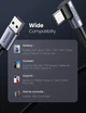 Кабель UGREEN USB 2.0 - Type-C Cable Aluminum Braid 0.5m 3A 18 W Gray / Black (50940) - зображення 6