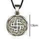Кулон Silvering Славянский оберег Солнечный крест Металл Посеребрение 1,9х1,9х0,22 см (13154) - изображение 3
