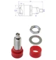Гніздо,термінал,розетка для бананів BS4247 (латунь) 4mm ABS - зображення 2