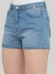 Шорты однотонные джинсовые Only 116343501 XS (82648XS) Синий - изображение 3