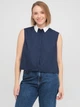 Однотонный кэжуал блузка ASOS w300718-13 XL (42725XL) Синий - изображение 1