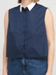 Однотонный кэжуал блузка ASOS w300718-13 XL (42725XL) Синий - изображение 3