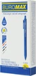 Набор маслянных ручек Buromax Rubber Touch Синий 0.5 мм Разноцветный корпус 12 шт (BM.8363-01) - изображение 2