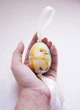 Авторское Пасхальное зеленое детское деревянное яйцо "Цыпленок в профиль" UAMAZE 6х4см - изображение 6