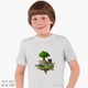 Дитяча футболка для хлопчиків Майнкрафт (Minecraft) (25186-1177-44) 104-110 см Бавовна Сірий - зображення 1