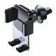 Автомобільний держак для телефону на дефлектор Baseus Easy Control Clamp Air Outle переклад Black - зображення 6