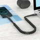 Дата-кабель зарядки Hoco U78 Black MicroUSB, що розтягується - зображення 2