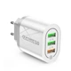 Сетевое зарядное устройство USLION UC3734 24W 3xUSB White - изображение 1