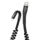 Дата-кабель зарядки Hoco U78 Black MicroUSB, що розтягується - зображення 1
