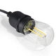 Вулична гірлянда з ретро лампами LED Edison 15шт на сонячній батареї - зображення 5