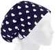 Медицинская шапочка женская HeadwearUniverse универсальная принт сердечки на синем - изображение 1