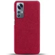 Защитный чехол KSQ Cloth Style для Xiaomi 12 / 12X - Red - изображение 3