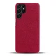 Защитный чехол KSQ Cloth Style для Samsung Galaxy S22 Ultra - Red - изображение 3