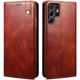 Защитный чехол UniCase Leather Wallet для Samsung Galaxy S22 Ultra - Brown - изображение 1