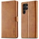 Чохол LC.IMEEKE Wallet Case для Samsung Galaxy S22 Ultra - Light Brown - зображення 1