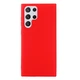 Силиконовый (TPU) чехол Deexe Silicone Case для Samsung Galaxy S22 Ultra - Red - изображение 3