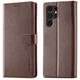 Чехол LC.IMEEKE Wallet Case для Samsung Galaxy S22 Ultra - Dark Brown - изображение 1