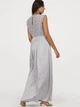 Платье длинное летнее женское H&M 0630339_сер 34 Серое (KAY2000001311196_LD2000001311196) - изображение 2